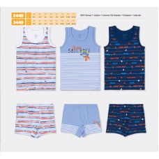 BR Набір6 білизни для хлопчика(майка+боксери) 2440/3440   .6(3) шт.