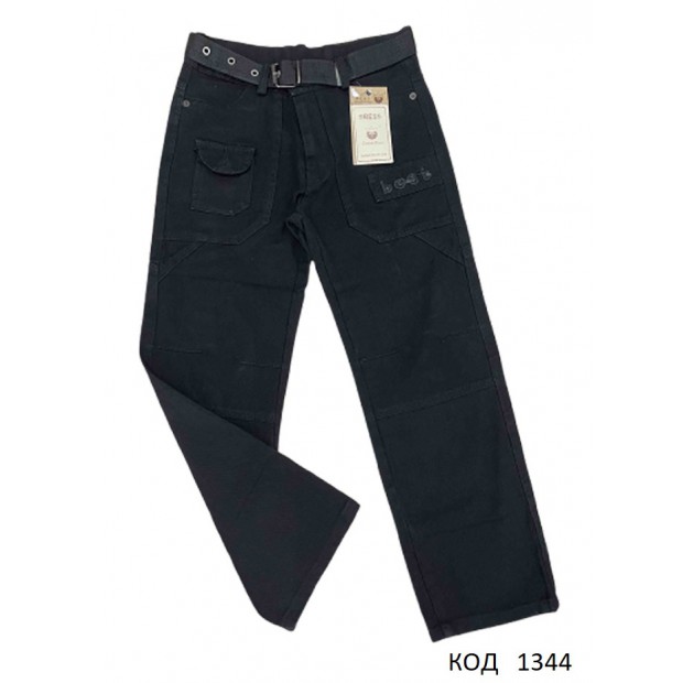 Ch Штани для хлопчика ДЖИНС 5304 ШИРОКІ   (20-26)(122-140)  4 шт