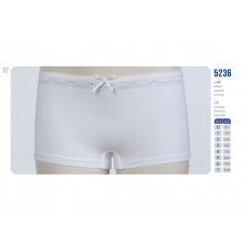 BR Шорти для дівчинки 5236,01    БІЛИЙ    12(3) шт.