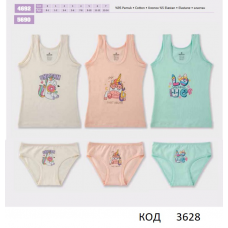 BR Набір білизни для дівчинки(майка+ТРУСИ) 4692/5690      6(3) шт