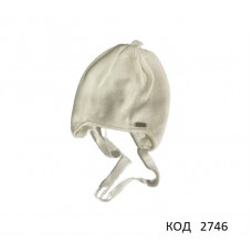 Ukr Шапка в'язана на трикотажі для хлопчика (на завязках)   36-38 4(1) шт