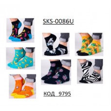 YO Шкарпетки жіночі SKS-0086U "SPOKSY" КОРОТКІ   МІКС кольорів    35-38//39-42  6(3)шт