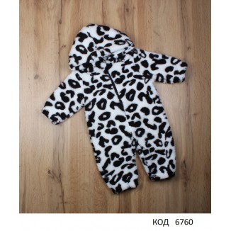 МС Комбінезон вельсофт довгий  з капюшоном без ножок КЗ-2825  62-68-74р  3шт