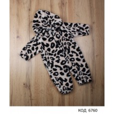 МС Комбінезон вельсофт довгий  з капюшоном без ножок КЗ-2825  62-68-74р  3шт