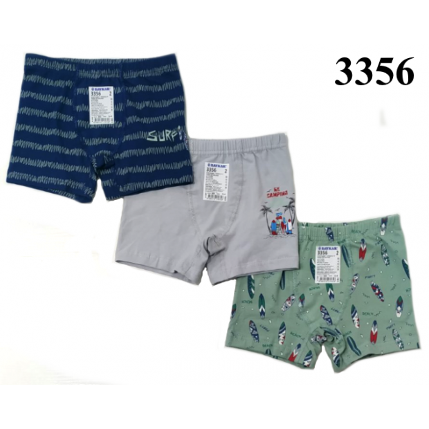 BR Шорти боксери для хлопчика 3356  06   6(3) шт