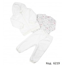 МС Костюм 3-ка вельсофт/2-х нитка тіснений74,80,86р 3шт