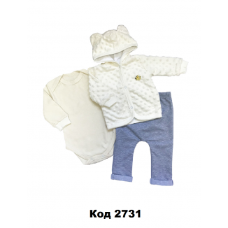 Костюм 3-а с боди МИНКИ ПЛЮШ 62,68,74  3шт