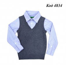 Ch Кофта-обманка для хлопчика Xiaofeihu 6003  5(3) шт