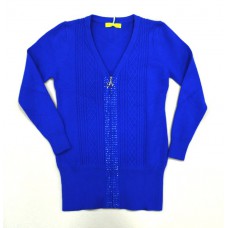 .Ch Кардиган Xiaofeihu для дівчинки .7-15    (128-152)   синій  5 шт