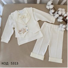 Bts Набір інтерлок для хлопчика "Міні бос-2"(кофта,жилет,штани)  68,74  1шт