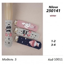 ArtiKatamino Шкарпетки махрові для дівчинки МАЛЮНОК 250141  МІКС   12(3) шт.