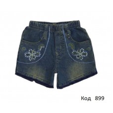 ,Ch Шорти для дівчинки  джинс Gold 70052   1-5   5шт.