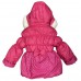 ,Ukr Куртка для дівчинки синтапон на хутрі "Снежок"86;92;98;104  малина 4(1) шт