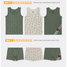 BR Набір6 білизни для хлопчика(майка+боксери) 2514/3514   6(3)шт.