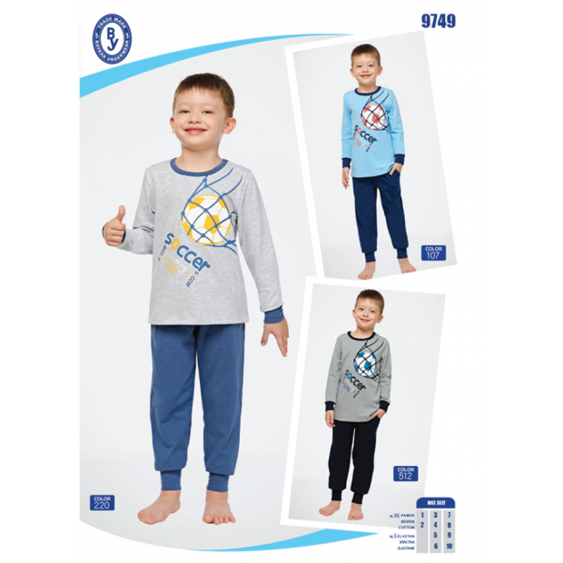 BR Піжама для хлопчика 01-02 стрейч/бавовна  9749    01,02  2 шт.