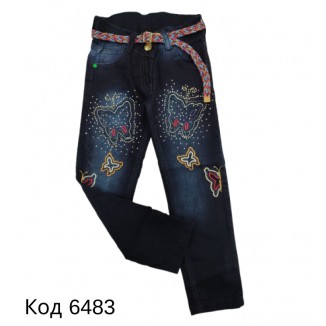 Tr Штани для дівчинки ДЖИНС Exipolo 6532   2-6   5(1) шт.