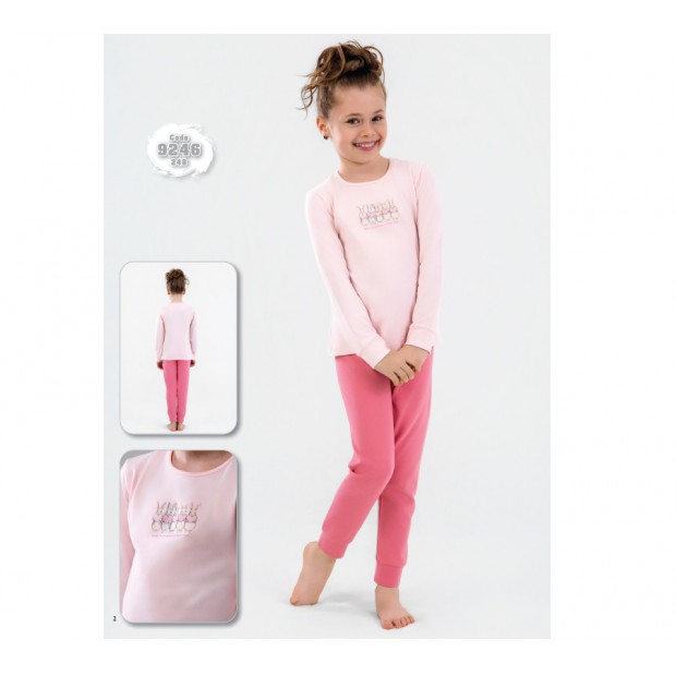 BR Піжама для дівчинки 03-06 стрейч/бавовна  9144    3-6  4 шт.