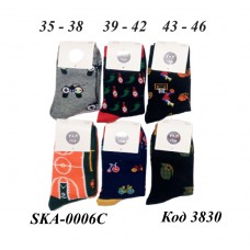 YO Шкарпетки для хлопчика SKA-0006C  JASSY   МІКС кольорів   23-26//43-46  6(3) шт