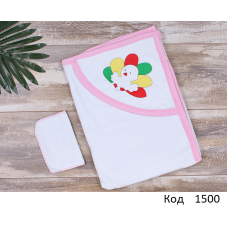 Tr Рушник куточок+рукавичка махра BebiLife 01 ЖИРАФ  1 шт.