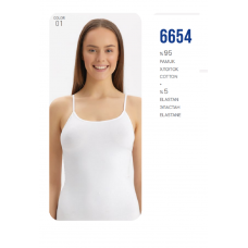 BR Майка жіноча 6654,01  БІЛИЙ         6(1)шт.