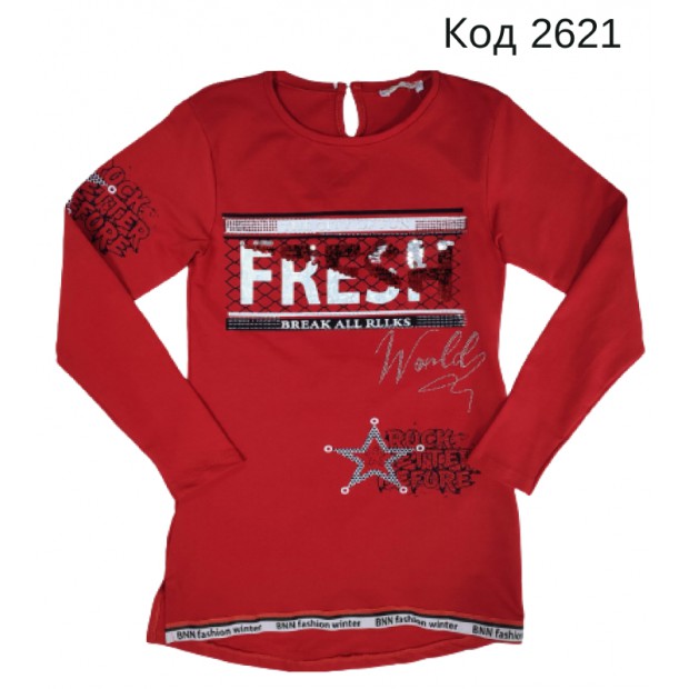 Tr Туніка для дівчинки 2-х нитка BNN 9787  140-176 4 шт.