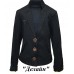 ,,Suzie140-158шерстьКОСТЮМ Піджак "Делайн"(8991)+Спідниця чорний 140-158 4 р.