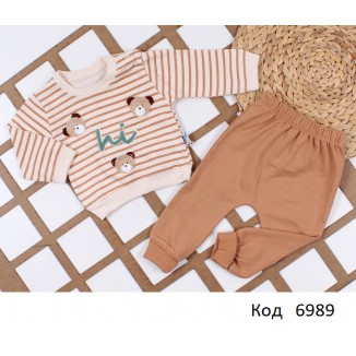 Tr Костюм для хлопчика інтерлок BABYHİ 714  9-12-18 міс.  3 шт.