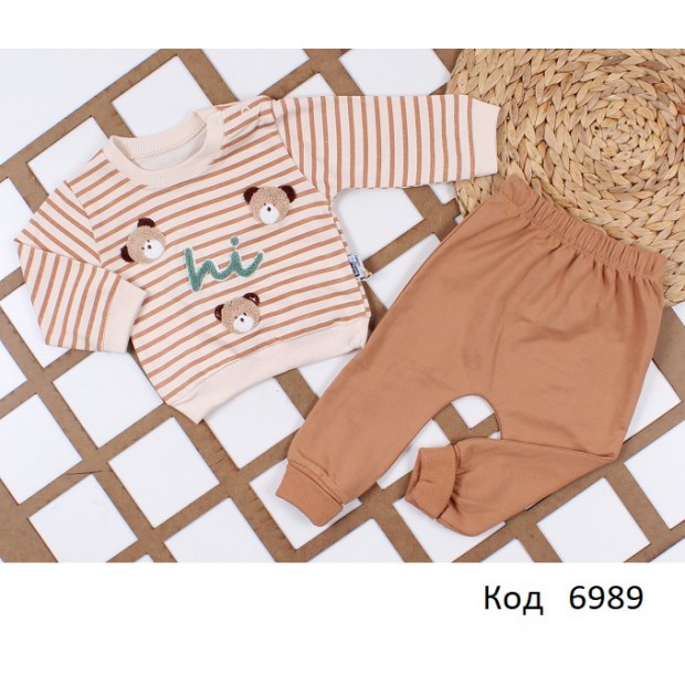 Tr Костюм для хлопчика інтерлок BABYHİ 714  9-12-18 міс.  3 шт.