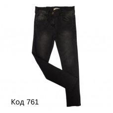 Tr Джинси для дівчинки Yavrucak 8070  9-12(128-146)  ЧОРНИЙ  4шт.