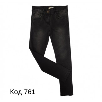 Tr Джинси для дівчинки Yavrucak 8070  9-12(128-146)  ЧОРНИЙ  4шт.