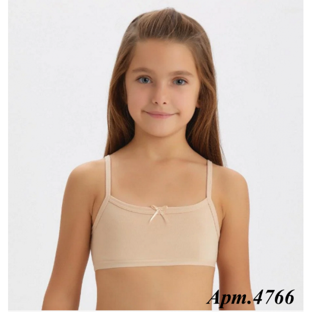 BR Топ для дівчинки 4766,03   БЕЖЕВИЙ   06,07    12(6) шт.