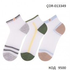 Bross Шкарпетки бавовняні для хлопчика короткі СІТКА Малюнок ÇOR-013349 МІКС  12(3)шт.