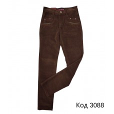 .Ch Штани для дівчинки ВЕЛЬВЕТ Yuke 081 КОРИЧНЕВИЙ     21-25. 5 р.