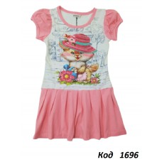 Tr Туніка для дівчинки короткий рукав TNW 5012  104-128   4(3) шт.