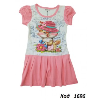 Tr Туніка для дівчинки короткий рукав TNW 5012  104-128   4(3) шт.