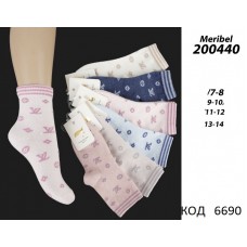 ArtiKatamino Шкарпетки бавовняні для дівчинки МАЛЮНОК 200440 МІКС кольорів  12(3) шт.