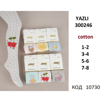 ArtiKatamino Колготки бавовняні для дівчинки МАЛЮНОК 300246 МІКС   6(3) шт.
