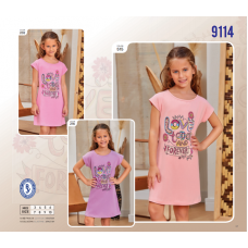 BR Нічна сорочка 03-06 короткий рукав  9114   3-6   4 шт.