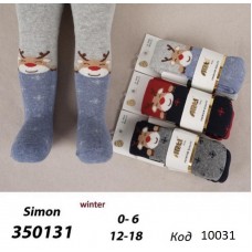 ArtiKatamino Колготки махрові для хлопчика ясельні МАЛЮНОК 350131 МІКС 6-12//12-18   3шт.