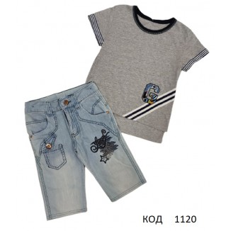 Tr Костюм для хлопчика джинсові шорти  116   3(1) шт.