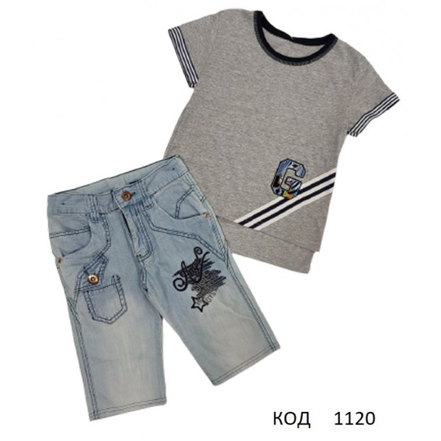 Tr Костюм для хлопчика джинсові шорти  116   3(1) шт.