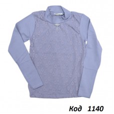 Tr Кофта-стійка стрейч BNN 9260 гипюр  140-176   4 шт.