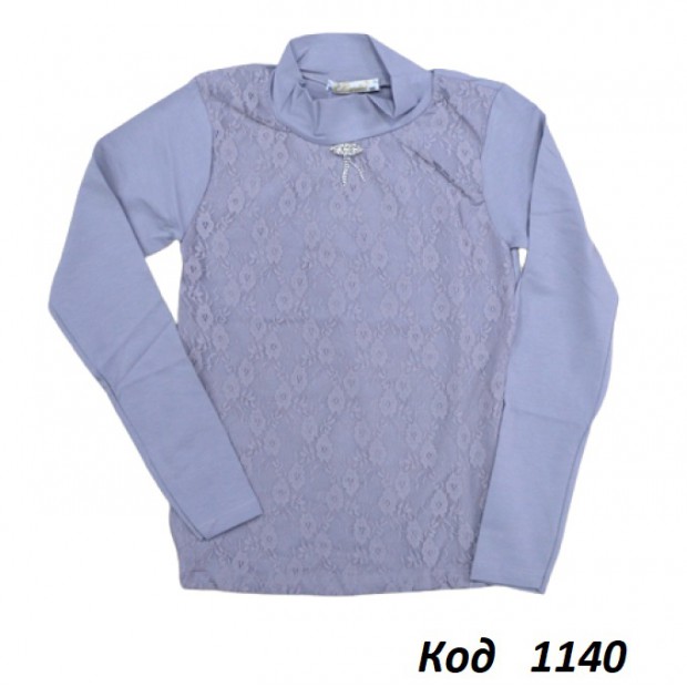 Tr Кофта-стійка стрейч BNN 9260 гипюр  140-176   4 шт.