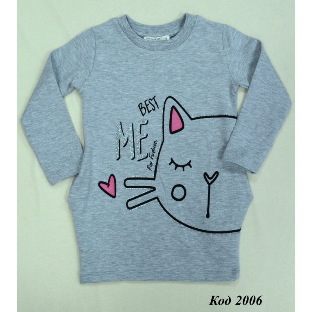 Туника 2-х нитка девочка Fashion 6700  (98-128)  5 шт.