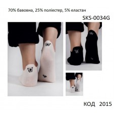 YO Шкарпетки жіночі SKS-0034G КОРОТКІ   МІКС кольорів    35-38//39-42  6(3шт