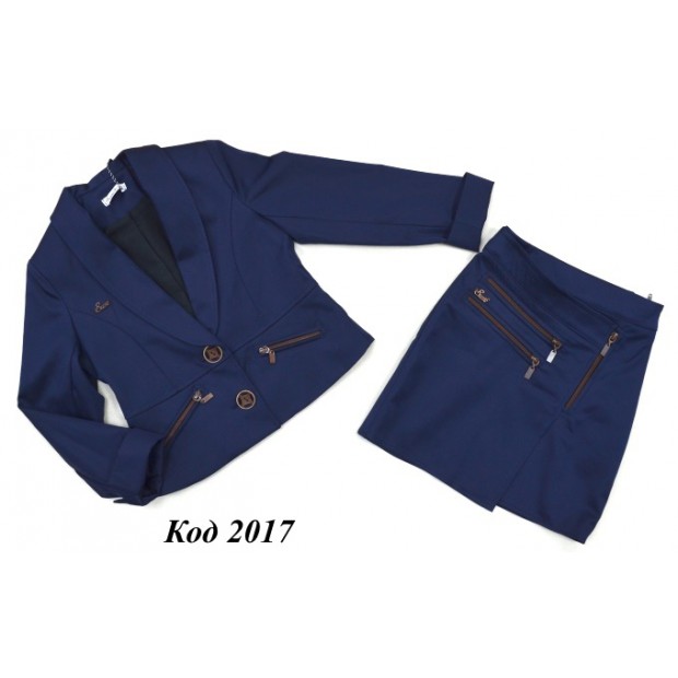 Suzie Км 122-152меморіКОСТЮМ Піджак "Стефані" (8994) + Спідниця синій122-152 6 р.