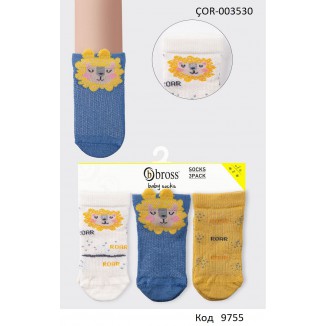 Bross Шкарпетки бавовняні для хлопчика СІТКА ÇOR-003530 МІКС  4(1)палетка3шт