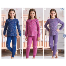 BR Піжама для дівчинки 01-02 стрейч/бавовна  9242    01,02  2 шт.